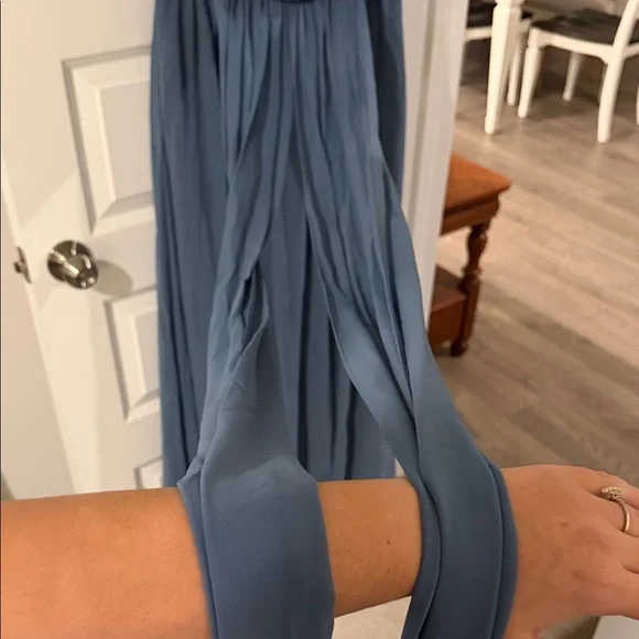 Birdy Grey Grace Convertible Chiffon Blue Formal Maxi Dress Bridesmaid - Picture 9 of 15